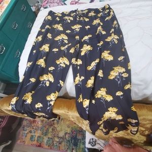 LOFT Plus Floral Draw String Pants
